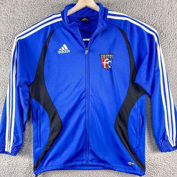 Columbia United FC Jacket Mens Small Blue Adidas Climacool Train Soccer Futbol - Picture 2 of 16